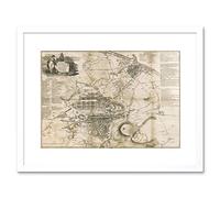 Wee Blue Coo Strangers Guide Old Map Edinburgh Leith Framed Wall Art Print