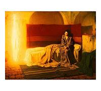 Wee Blue Coo Tanner The Annunciation Art Print Poster Wall Decor 12X16 Inch