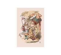 Wee Blue Coo Tenniel Alice Wonderland Flamingo Wall Art Print