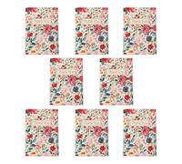 Wee Blue Coo Thank You Cards Elegant Watercolour Spring Flower Pattern Pack of 8 | Size: 8 pack Wee Blue Coo Multicolor 8 pack