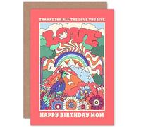 Wee Blue Coo Thanks For Love You Give Birthday Mom Sealed Greeting Card Plus Envelope Blank inside