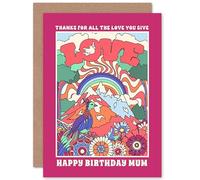 Wee Blue Coo Thanks For Love You Give Birthday Mum Sealed Greeting Card Plus Envelope Blank inside