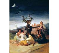 Wee Blue Coo The Art Stop PAINTING FANTASY LANDSCAPE GOYA WITCHES SABBATH FRAMED PRINT F12x9661