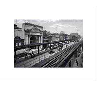 Wee Blue Coo THE BOWERY NEW YORK CITY 1900 VINTAGE HISTORY OLD BW FRAMED ART PRINT B12X1070