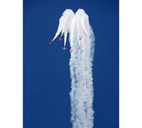 Wee Blue Coo The Red Arrows Display Jets Plane Art Print Poster Wall Decor 12X16 Inch