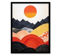 Wall Art Print The Red Queen Of Land And Sea Mountains Living Room Framed Wee Blue Coo Multi A4