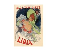 Wee Blue Coo Theatre Ad Cheret Cafe Concert Alcazar Lidia Paris Wall Art Print