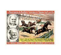 Wee Blue Coo Theatre Ad Circus Barnum Bailey Greatest Show Earth Wall Art Print