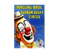 Wee Blue Coo Theatre Ad Circus Greatest Show Barnum Bailey Ringling Wall Art Print