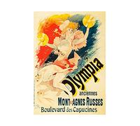 Wee Blue Coo Theatre Ad Music Hall Venue Montagnes Russes Olympia Paris Wall Art Print