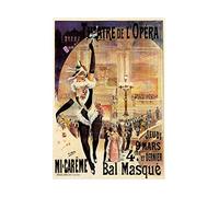 Wee Blue Coo Theatre Ad Opera Masked Ball Paris Wall Art Print