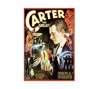 Wee Blue Coo Theatre Ad Stage Magician Carter Great Wall Art Print