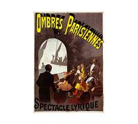 Wee Blue Coo Theatre Ad Stage Shadow Play Friends Paris Cool Wall Art Print