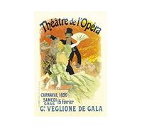 Wee Blue Coo Theatre Cultural Gala Carnival Opera Paris France Advert Wall Art Print