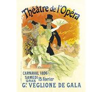 Wee Blue Coo Theatre Cultural Gala Carnival Opera Paris France Vintage Advert Large Art Print Poster Wall Decor 18x24 inch