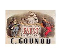 Wee Blue Coo Theatre Cultural Stage Faust France Advertising Wall Art Print