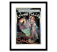 Wee Blue Coo Theatre Cultural Stage Salome Loie Fuller Dancer Paris France Art Framed Wall Art Print