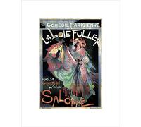 Wee Blue Coo Theatre Cultural Stage Salome Loie Fuller Dancer Paris France Art Wall Art Print