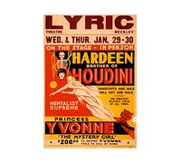 Wee Blue Coo Theatre Escapology Stage Hardeen Houdini USA Advert Wall Art Print