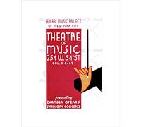 Wee Blue Coo THEATRE FEDERAL MUSIC PROJECT OF NEW YORK CITY THEATRE FRAMED PRINT B12X10150