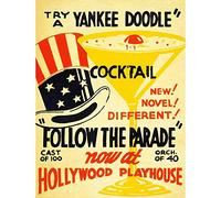 Wee Blue Coo Theatre Hollywood Try A Yankee Doodle Cocktail Art Print Poster Wall Decor 12X16 Inch