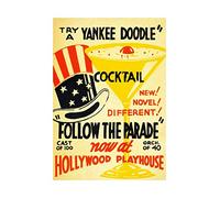 Wee Blue Coo Theatre Hollywood Try A Yankee Doodle Cocktail Wall Art Print