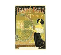 Wee Blue Coo Theatre Music Royal Teatro Regio Turin Italy Harp Wall Art Print