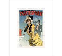 Wee Blue Coo THEATRE STAGE INVENTION BROADCAST THEATROPHONE FRANCE AD ART PRINT B12X1356