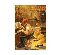 Wee Blue Coo Theatre Stage Mcfaddens Flats Irish Comedy USA Advert Wall Art Print