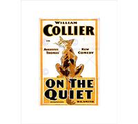 Wee Blue Coo Theatre Stage Play Comedy On The Quiet Vintage Advert Wall Art Print