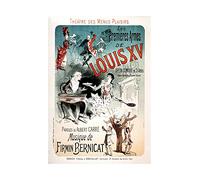 Wee Blue Coo Theatre Stage Play Louis XV Comedy Paris France Advert Wall Art Print