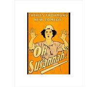 Wee Blue Coo THEATRE STAGE PLAY OH SUSANNAH COMEDY FARCE BROADWAY FRAMED ART PRINT B12X11291