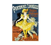 Wee Blue Coo Theatre Stage Vaudeville Optique Pantomime France Advert Wall Art Print