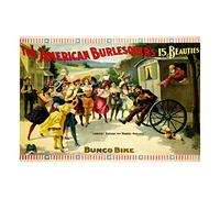 Wee Blue Coo Theatre Vaudeville American Burlesque New Advert Wall Art Print