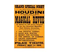 Wee Blue Coo Theatre Vaudeville Houdini Escapology Magic USA Advert Wall Art Print