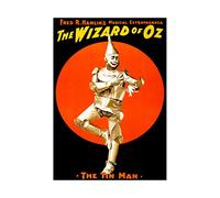 Wee Blue Coo Theatre Vintage Advert Wizard OZ Tin Man Wall Art Print