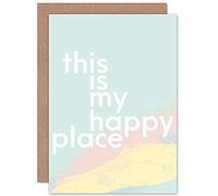 Wee Blue Coo This Is My Happy Place Greetings Card