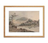 Wee Blue Coo Thomas Girtin British Conway Castle North Wales Framed Wall Art Print