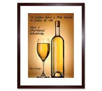 Wee Blue Coo Tom Waits Bottle In Front Lobotomy Quote Quality Framed Wall Art Print