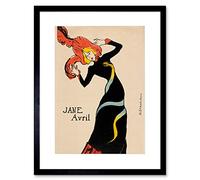 Wee Blue Coo Toulouse Lautrec French Jane Avril Picture Framed Wall Art Print