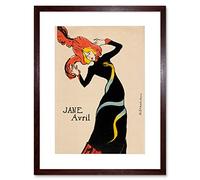 Wee Blue Coo Toulouse Lautrec French Jane Avril Picture Framed Wall Art Print