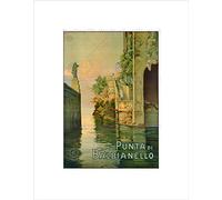 Wee Blue Coo Travel Balbianello Italy Lake Como Villa Beautiful Statue Wall Art Print