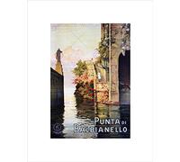 Wee Blue Coo Travel Balbianello Lake Como Italy Vintage Advert Wall Art Print