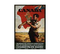 Wee Blue Coo Travel Colonial Railway Rail Canada UK Retro Ad Picture Wall Art Print