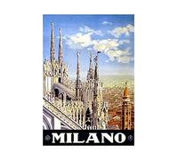 Wee Blue Coo Travel Duomo Cathedral Milan Italy Framed Art Print Picture F12X1228