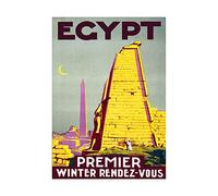Wee Blue Coo Travel Egypt Sun Obelisk Needle Ancient Ad Picture Wall Art Print