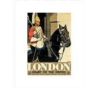 Wee Blue Coo Travel England Heart Empire Londons Picture Wall Art Print