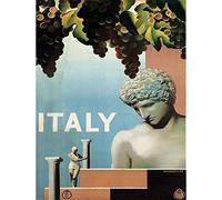 Wee Blue Coo Travel Italy Vine Statue Grape Column David Bather Art Print Poster Wall Decor 12X16 Inch