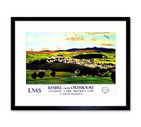 Wee Blue Coo Travel Kendal Cumbria England UK Lake District Valley Framed Wall Art Print