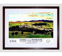 Wee Blue Coo Travel Kendal Cumbria England UK Lake District Valley Framed Wall Art Print